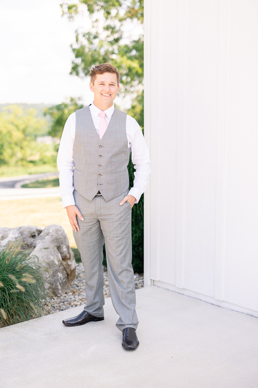Groom at The Wilds Wedding Venue Photo